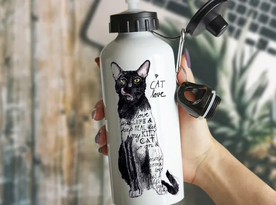 Фляжка «Люблю котиков»
