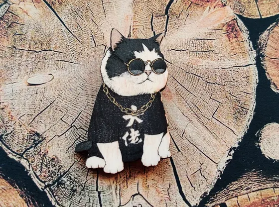 Значок «Кот в очках»